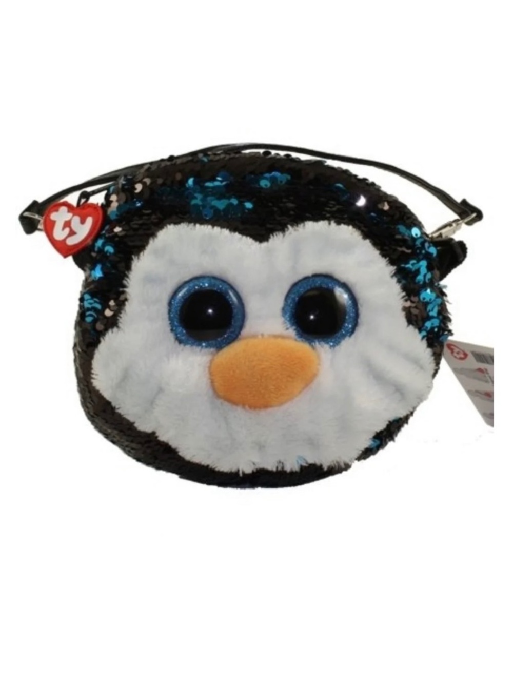 NWT Ty Purse Fashion Flip Sequins- Waddles Penguin 8inch